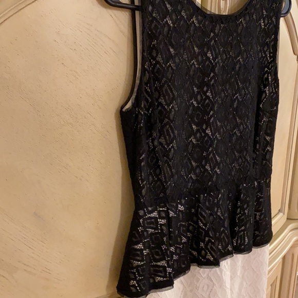 MAXANDCLEO Black and white lace mini dress size 4. New with tags - Picture 9 of 9